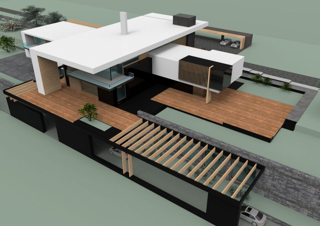 Arhitektura luksuzne vile Fruška Gora - Moderni materijali